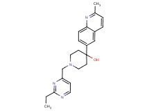 1-[(2-ethylpyrimidin-4-yl)methyl]-4-(2-methylquinolin-6-yl)piperidin-4-ol