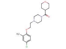 1-[2-(4-chloro-2-methylphenoxy)ethyl]-4-(tetrahydro-2H-pyran-4-ylcarbonyl)piperazine