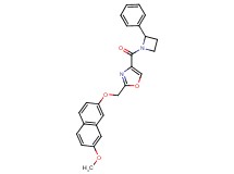 2-{[(7-methoxy-2-naphthyl)oxy]methyl}-4-[(2-phenylazetidin-1-yl)carbonyl]-1,3-oxazole