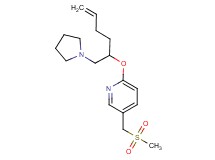5-[(methylsulfonyl)methyl]-2-{[1-(pyrrolidin-1-ylmethyl)pent-4-en-1-yl]oxy}pyridine