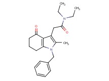 2-(1-benzyl-2-methyl-4-oxo-4,5,6,7-tetrahydro-1H-indol-3-yl)-N,N-diethylacetamide