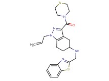 1-allyl-N-(1,3-benzothiazol-2-ylmethyl)-3-(4-thiomorpholinylcarbonyl)-4,5,6,7-tetrahydro-1H-indazol-5-amine