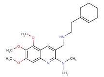 3-({[2-(1-cyclohexen-1-yl)ethyl]amino}methyl)-5,6,7-trimethoxy-N,N-dimethyl-2-quinolinamine