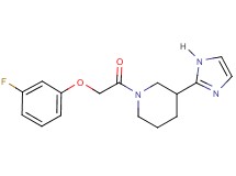 1-[(3-fluorophenoxy)acetyl]-3-(1H-imidazol-2-yl)piperidine
