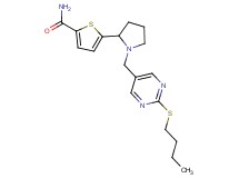 5-(1-{[2-(butylthio)-5-pyrimidinyl]methyl}-2-pyrrolidinyl)-2-thiophenecarboxamide