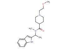 N-[1-(1H-indol-2-yl)ethyl]-1-(2-methoxyethyl)-N-methylpiperidine-4-carboxamide