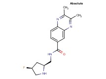 N-{[(2S,4S)-4-fluoro-2-pyrrolidinyl]methyl}-2,3-dimethyl-6-quinoxalinecarboxamide hydrochloride