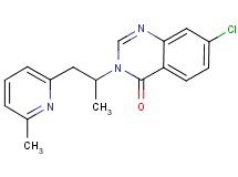 7-chloro-3-[1-methyl-2-(6-methylpyridin-2-yl)ethyl]quinazolin-4(3H)-one