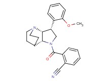2-{[(3R*,3aR*,7aR*)-3-(2-methoxyphenyl)hexahydro-4,7-ethanopyrrolo[3,2-b]pyridin-1(2H)-yl]carbonyl}benzonitrile