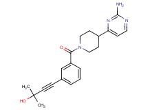 4-(3-{[4-(2-aminopyrimidin-4-yl)piperidin-1-yl]carbonyl}phenyl)-2-methylbut-3-yn-2-ol