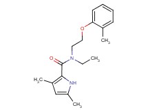 N-ethyl-3,5-dimethyl-N-[2-(2-methylphenoxy)ethyl]-1H-pyrrole-2-carboxamide