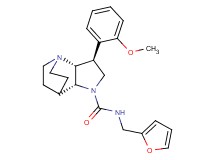 (2R*,3S*,6R*)-N-(2-furylmethyl)-3-(2-methoxyphenyl)-1,5-diazatricyclo[5.2.2.0~2,6~]undecane-5-carboxamide