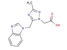 [5-(1H-benzimidazol-1-ylmethyl)-3-methyl-1H-1,2,4-triazol-1-yl]acetic acid