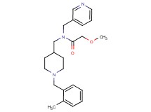 2-methoxy-N-{[1-(2-methylbenzyl)-4-piperidinyl]methyl}-N-(3-pyridinylmethyl)acetamide