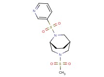 (1S*,5R*)-3-(methylsulfonyl)-6-(3-pyridinylsulfonyl)-3,6-diazabicyclo[3.2.2]nonane