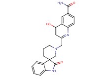 4-hydroxy-2-[(2-oxo-1,2-dihydro-1'H-spiro[indole-3,3'-piperidin]-1'-yl)methyl]quinoline-6-carboxamide