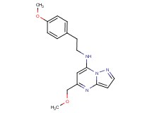 5-(methoxymethyl)-N-[2-(4-methoxyphenyl)ethyl]pyrazolo[1,5-a]pyrimidin-7-amine