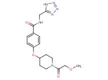 4-{[1-(methoxyacetyl)piperidin-4-yl]oxy}-N-(1H-tetrazol-5-ylmethyl)benzamide