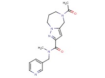 5-acetyl-N-methyl-N-(pyridin-3-ylmethyl)-5,6,7,8-tetrahydro-4H-pyrazolo[1,5-a][1,4]diazepine-2-carboxamide