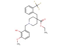 ethyl 1-(2-hydroxy-3-methoxybenzyl)-4-[2-(trifluoromethyl)benzyl]-4-piperidinecarboxylate