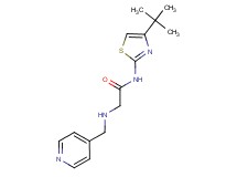 N-(4-tert-butyl-1,3-thiazol-2-yl)-2-[(pyridin-4-ylmethyl)amino]acetamide