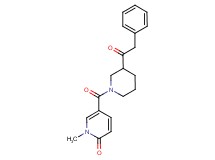 1-methyl-5-{[3-(phenylacetyl)-1-piperidinyl]carbonyl}-2(1H)-pyridinone