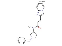 N-[(3S)-1-benzylpyrrolidin-3-yl]-3-imidazo[1,2-a]pyridin-2-yl-N-methylpropanamide