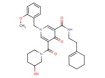 N-[2-(1-cyclohexen-1-yl)ethyl]-5-[(3-hydroxy-1-piperidinyl)carbonyl]-1-(2-methoxybenzyl)-4-oxo-1,4-dihydro-3-pyridinecarboxamide