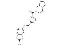 5-{[4-(hexahydropyrrolo[1,2-a]pyrazin-2(1H)-ylcarbonyl)-1,3-oxazol-2-yl]methoxy}-2-methyl-1,3-benzothiazole