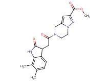 methyl 5-[(6,7-dimethyl-2-oxo-2,3-dihydro-1H-indol-3-yl)acetyl]-4,5,6,7-tetrahydropyrazolo[1,5-a]pyrazine-2-carboxylate