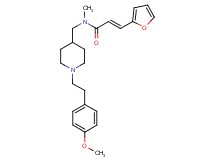 (2E)-3-(2-furyl)-N-({1-[2-(4-methoxyphenyl)ethyl]-4-piperidinyl}methyl)-N-methylacrylamide