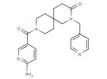 9-[(6-aminopyridin-3-yl)carbonyl]-2-(pyridin-4-ylmethyl)-2,9-diazaspiro[5.5]undecan-3-one