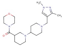 1'-[(1,3-dimethyl-1H-pyrazol-4-yl)methyl]-3-(morpholin-4-ylcarbonyl)-1,4'-bipiperidine