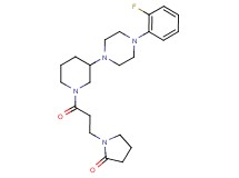 1-(3-{3-[4-(2-fluorophenyl)-1-piperazinyl]-1-piperidinyl}-3-oxopropyl)-2-pyrrolidinone
