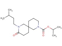 isopropyl 8-(3-methylbutyl)-9-oxo-2,8-diazaspiro[5.5]undecane-2-carboxylate