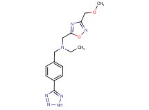N-{[3-(methoxymethyl)-1,2,4-oxadiazol-5-yl]methyl}-N-[4-(2H-tetrazol-5-yl)benzyl]ethanamine
