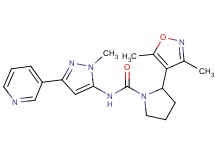 2-(3,5-dimethylisoxazol-4-yl)-N-(1-methyl-3-pyridin-3-yl-1H-pyrazol-5-yl)pyrrolidine-1-carboxamide