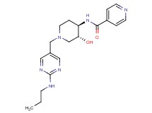 N-((3R*,4R*)-3-hydroxy-1-{[2-(propylamino)pyrimidin-5-yl]methyl}piperidin-4-yl)isonicotinamide