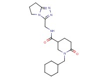 1-(cyclohexylmethyl)-N-(6,7-dihydro-5H-pyrrolo[2,1-c][1,2,4]triazol-3-ylmethyl)-6-oxo-3-piperidinecarboxamide