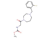 methyl {2-[4-(2-fluorobenzyl)-1,4-diazepan-1-yl]-2-oxoethyl}carbamate