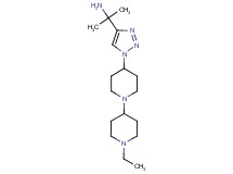 2-[1-(1'-ethyl-1,4'-bipiperidin-4-yl)-1H-1,2,3-triazol-4-yl]propan-2-amine