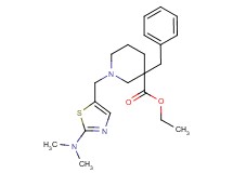 ethyl 3-benzyl-1-{[2-(dimethylamino)-1,3-thiazol-5-yl]methyl}-3-piperidinecarboxylate