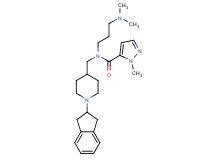 N-{[1-(2,3-dihydro-1H-inden-2-yl)-4-piperidinyl]methyl}-N-[3-(dimethylamino)propyl]-1-methyl-1H-pyrazole-5-carboxamide