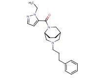 (1S*,5R*)-6-[(1-ethyl-1H-pyrazol-5-yl)carbonyl]-3-(3-phenylpropyl)-3,6-diazabicyclo[3.2.2]nonane