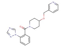 3-[({1-[2-(1H-1,2,4-triazol-1-yl)benzoyl]-4-piperidinyl}oxy)methyl]pyridine