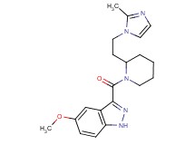 5-methoxy-3-({2-[2-(2-methyl-1H-imidazol-1-yl)ethyl]-1-piperidinyl}carbonyl)-1H-indazole