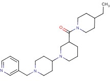 3-[(4-ethylpiperidin-1-yl)carbonyl]-1'-(pyridin-3-ylmethyl)-1,4'-bipiperidine