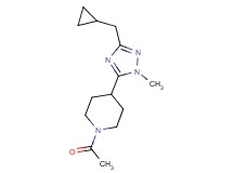 1-acetyl-4-[3-(cyclopropylmethyl)-1-methyl-1H-1,2,4-triazol-5-yl]piperidine