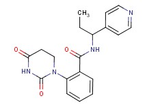 2-(2,4-dioxotetrahydropyrimidin-1(2H)-yl)-N-(1-pyridin-4-ylpropyl)benzamide