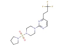 2-[4-(pyrrolidin-1-ylsulfonyl)piperazin-1-yl]-4-(3,3,3-trifluoropropyl)pyrimidine